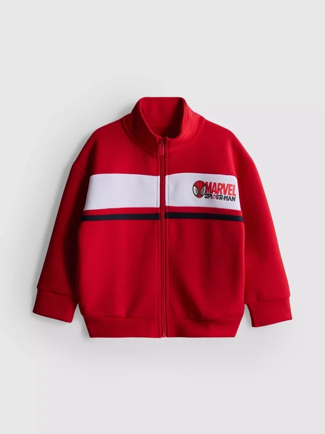 1,5-9 años | Sudadera con cuello de embudo y cremallera de Marvel Spider-Man