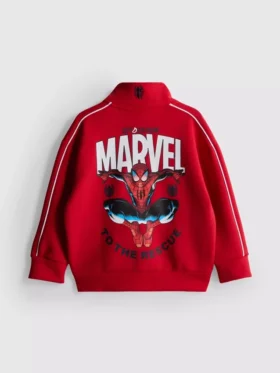 1,5-9 años | Sudadera con cuello de embudo y cremallera de Marvel Spider-Man