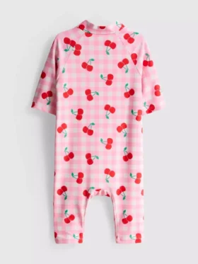 1,5-9 años | Traje de baño con diseño de cerezas