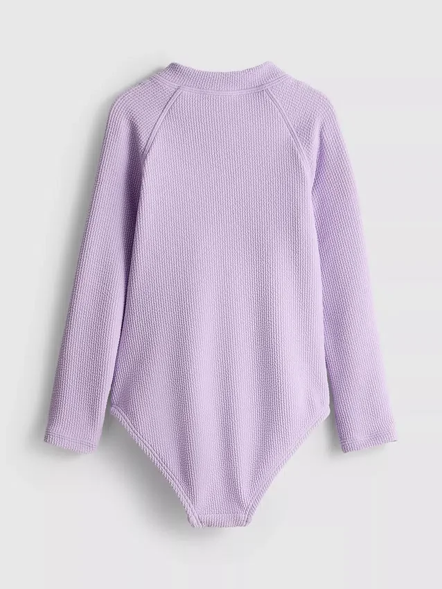 1,5-9 años | Traje de baño de manga larga con textura