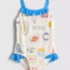 1,5-9 años | Traje de baño tipo postal