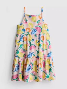 1,5-9 años | vestido con tirantes y volantes