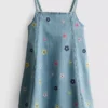 1,5-9 años | vestido de mezclilla bordado