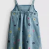 1,5-9 años | vestido de mezclilla bordado