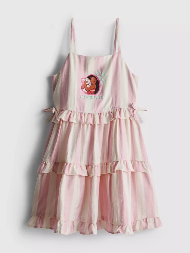 1,5-9 años | Vestido tipo camisola con volantes de Moana de Disney