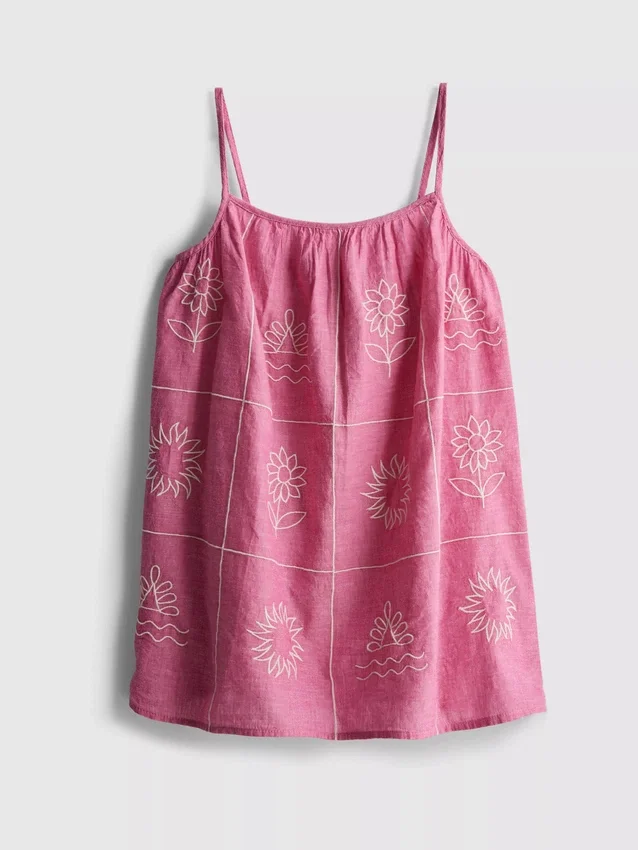 1,5-9 años | Vestido tipo camisola de cambray bordado