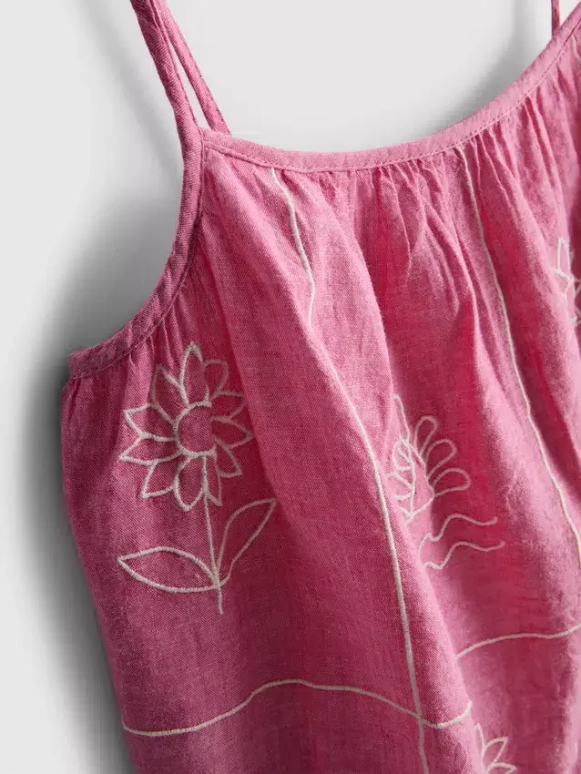 1,5-9 años | Vestido tipo camisola de cambray bordado