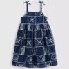 1,5-9 años | Vestido tipo smock con tirantes finos y bordado