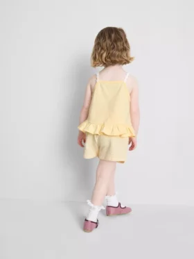 1-9 años | Conjunto de blusa con peplum y pantalones cortos