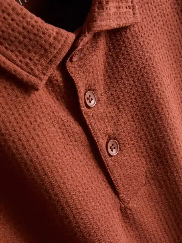 1-9 años | Conjunto de camisa de polo y pantalones cortos con textura