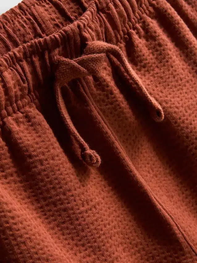 1-9 años | Conjunto de camisa de polo y pantalones cortos con textura