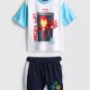 1-9 años | Conjunto de camiseta y pantalones cortos de Iron Man de Marvel