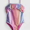 1-9 años | Traje de baño con volantes y purpurina Ombra