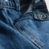 1-9 años | vaqueros con volantes en el dobladillo