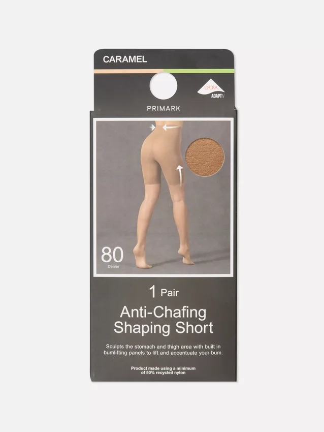 1 paquete de pantalones cortos moldeadores anti-rozaduras