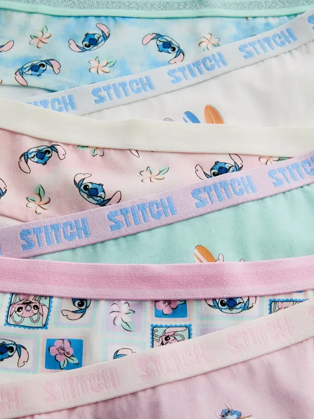 2-15 años | Paquete de 6 calzoncillos de talle bajo con Stitch de Disney