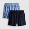 2pk pantalones cortos de pijama con cordón