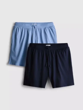 2pk pantalones cortos de pijama con cordón