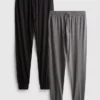2pk pantalones de pijama de jersey