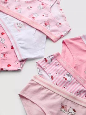 3-15 años | Paquete de 6 calzoncillos de talle bajo de Hello Kitty