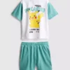 3-9 años | Conjunto de camiseta y pantalones cortos de Pokémon