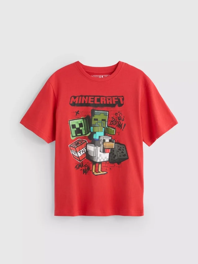 5-15 años | Camisa con diseño de Minecraft