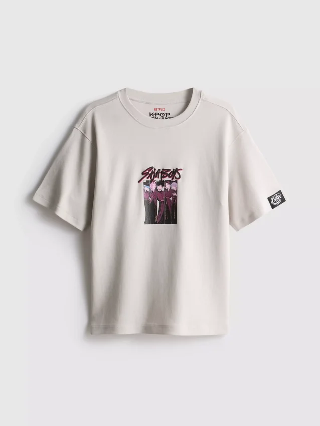 6-15 años | Camisa de K-Pop «Demon Hunters» de Saja Niños