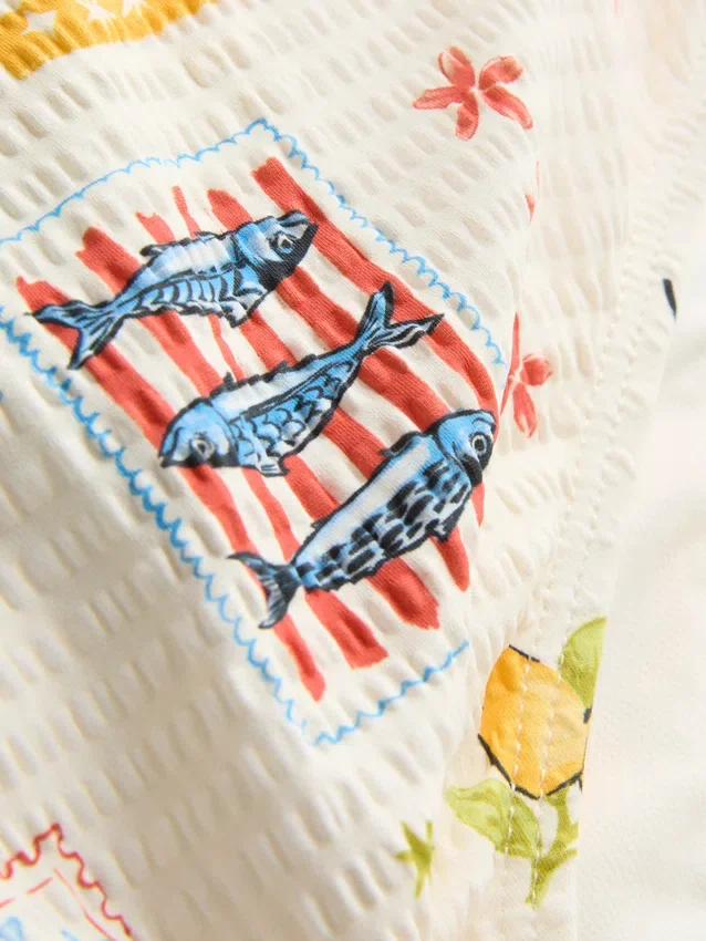 7-15 años | bikini con estampado de postal