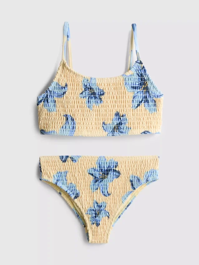 7-15 años | bikini estampado con fruncidos