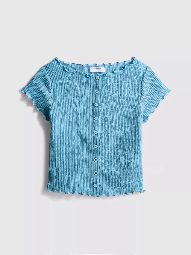 7-15 años | blusa con textura arrugada