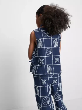7-15 años | blusa sin mangas bordada
