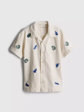 7-15 años | camisa bordada con botones
