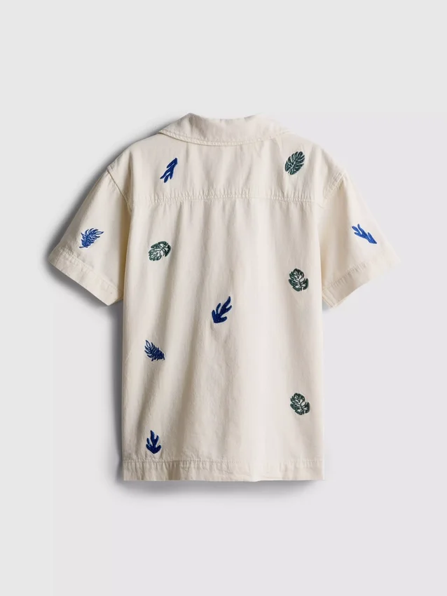 7-15 años | camisa bordada con botones