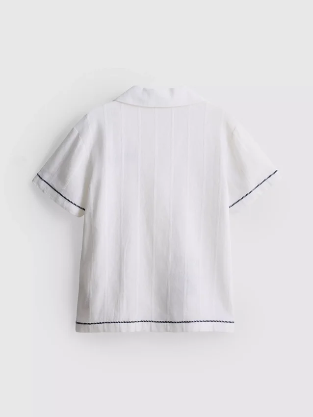 7-15 años | Camisa con bordado de pez
