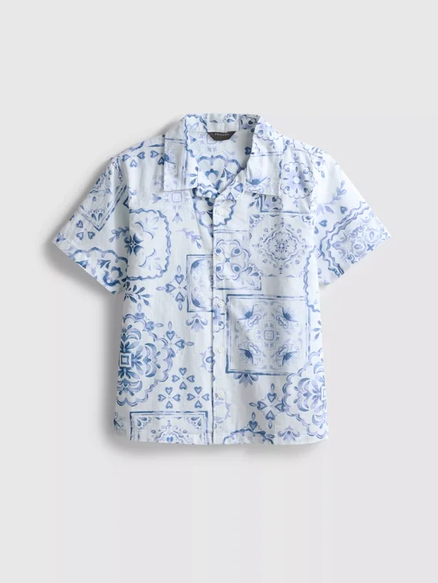 7-15 años | Camisa con estampado de mosaico