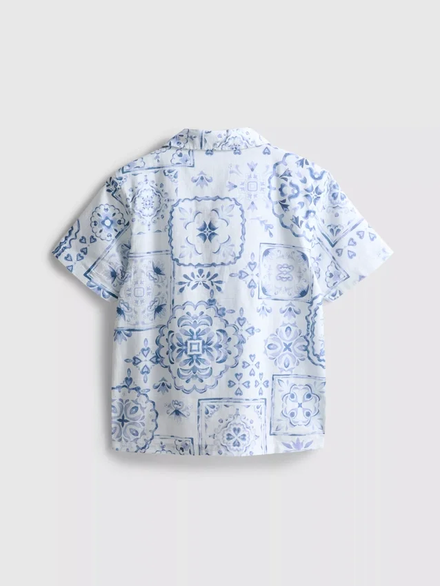 7-15 años | Camisa con estampado de mosaico