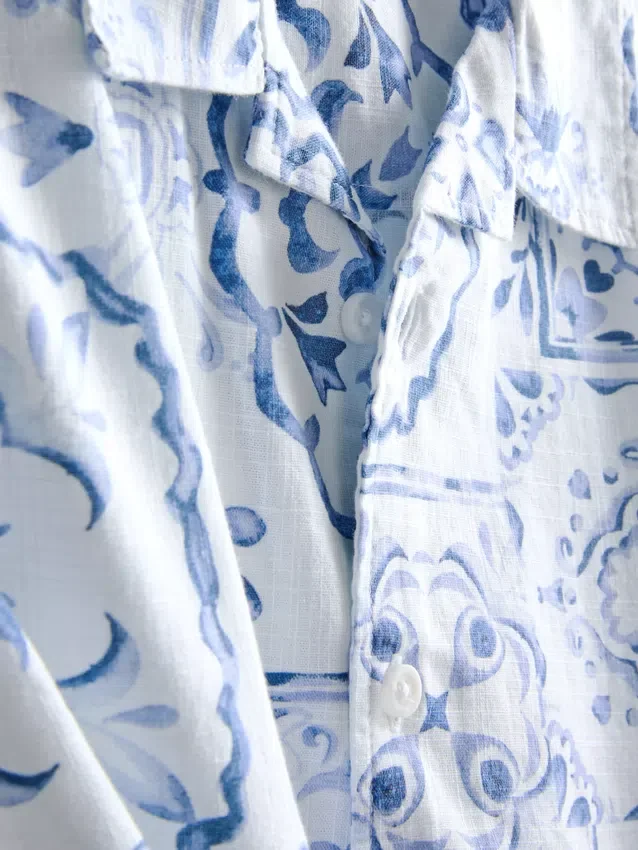7-15 años | Camisa con estampado de mosaico