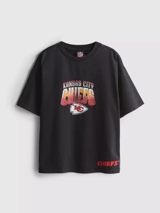 7-15 años | Camisa con lavado ácido de los Kansas City Chiefs de la NFL