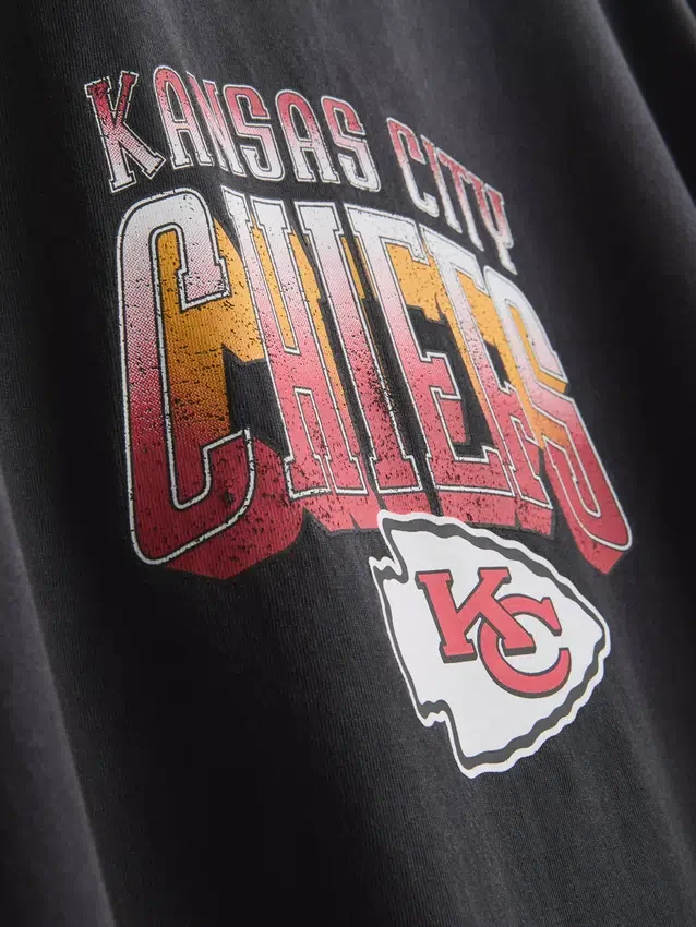 7-15 años | Camisa con lavado ácido de los Kansas City Chiefs de la NFL