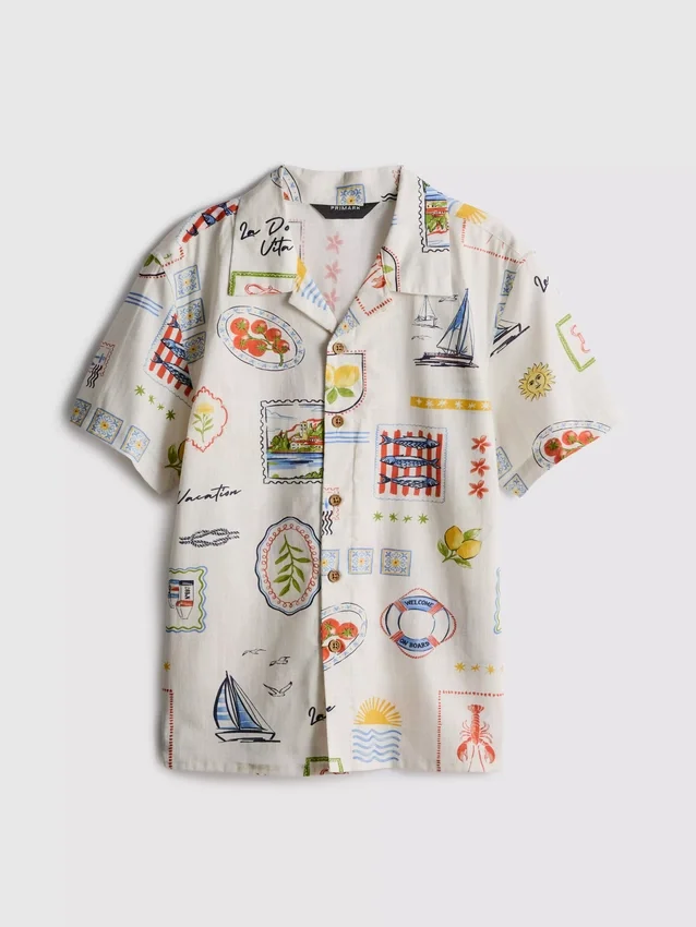 7-15 años | Camisa estampada