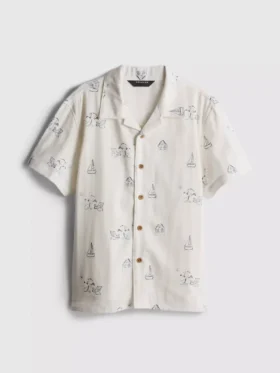 7-15 años | Camisa estampada con textura