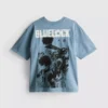 7-15 años | Camiseta azul con candado