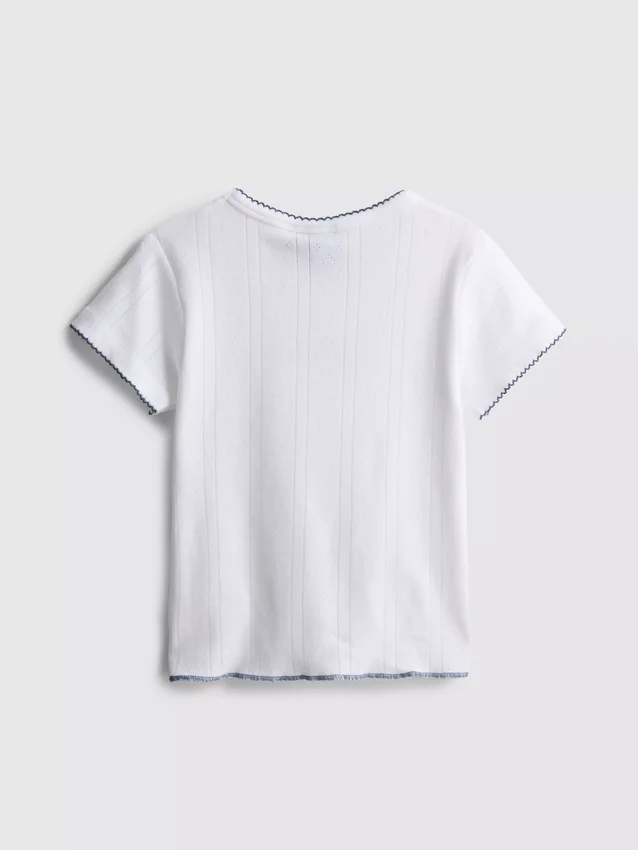 7-15 años | Camiseta bordada «I Love New York»