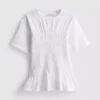7-15 años | Camiseta con peplum fruncido