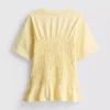 7-15 años | Camiseta con peplum fruncido