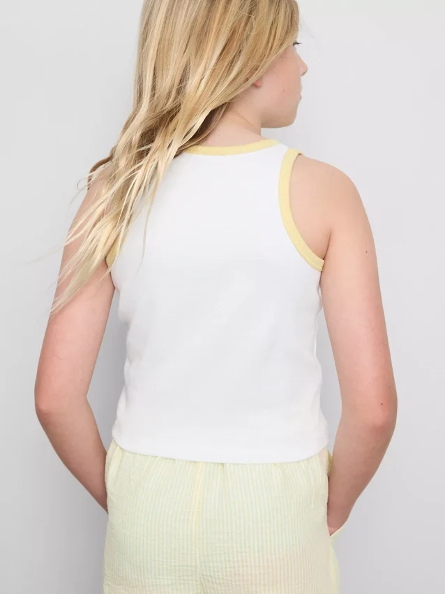 7-15 años | camiseta sin mangas acanalada