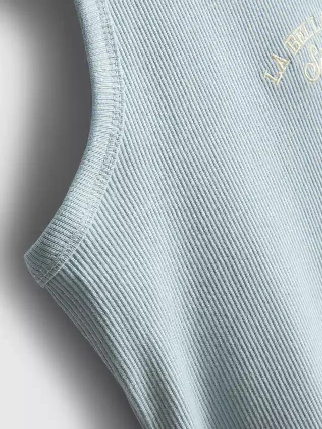 7-15 años | camiseta sin mangas acanalada