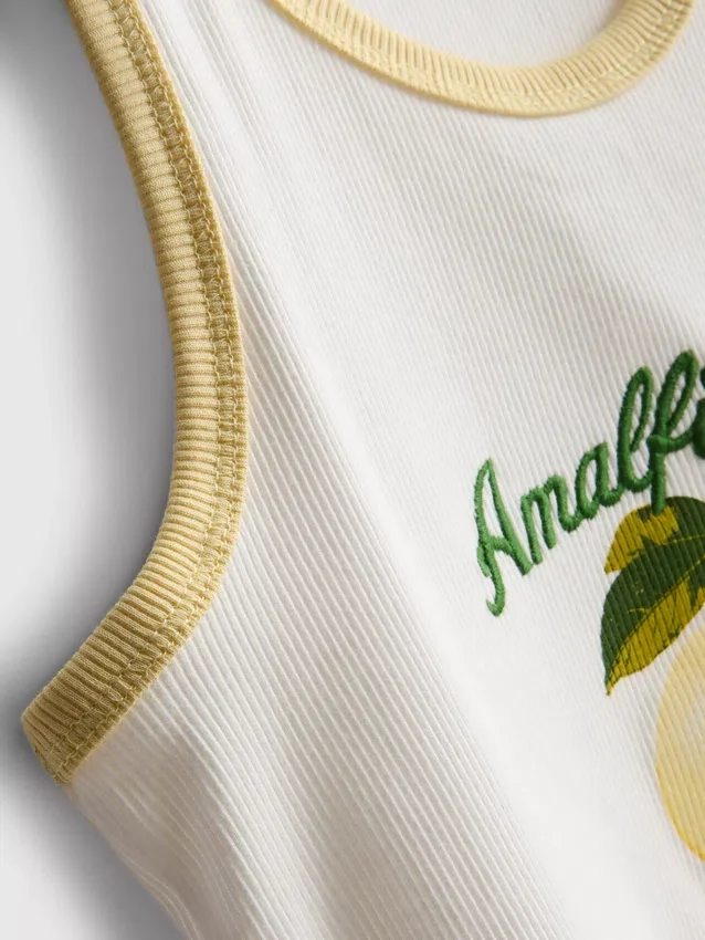 7-15 años | camiseta sin mangas acanalada