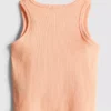 7-15 años | Camiseta sin mangas acanalada con bordado