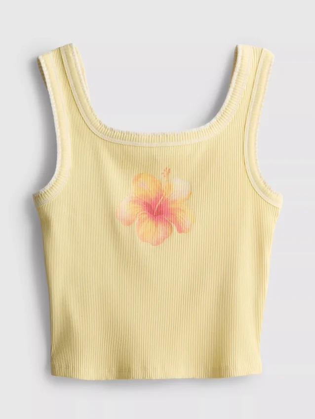 7-15 años | camiseta sin mangas con costuras en contraste